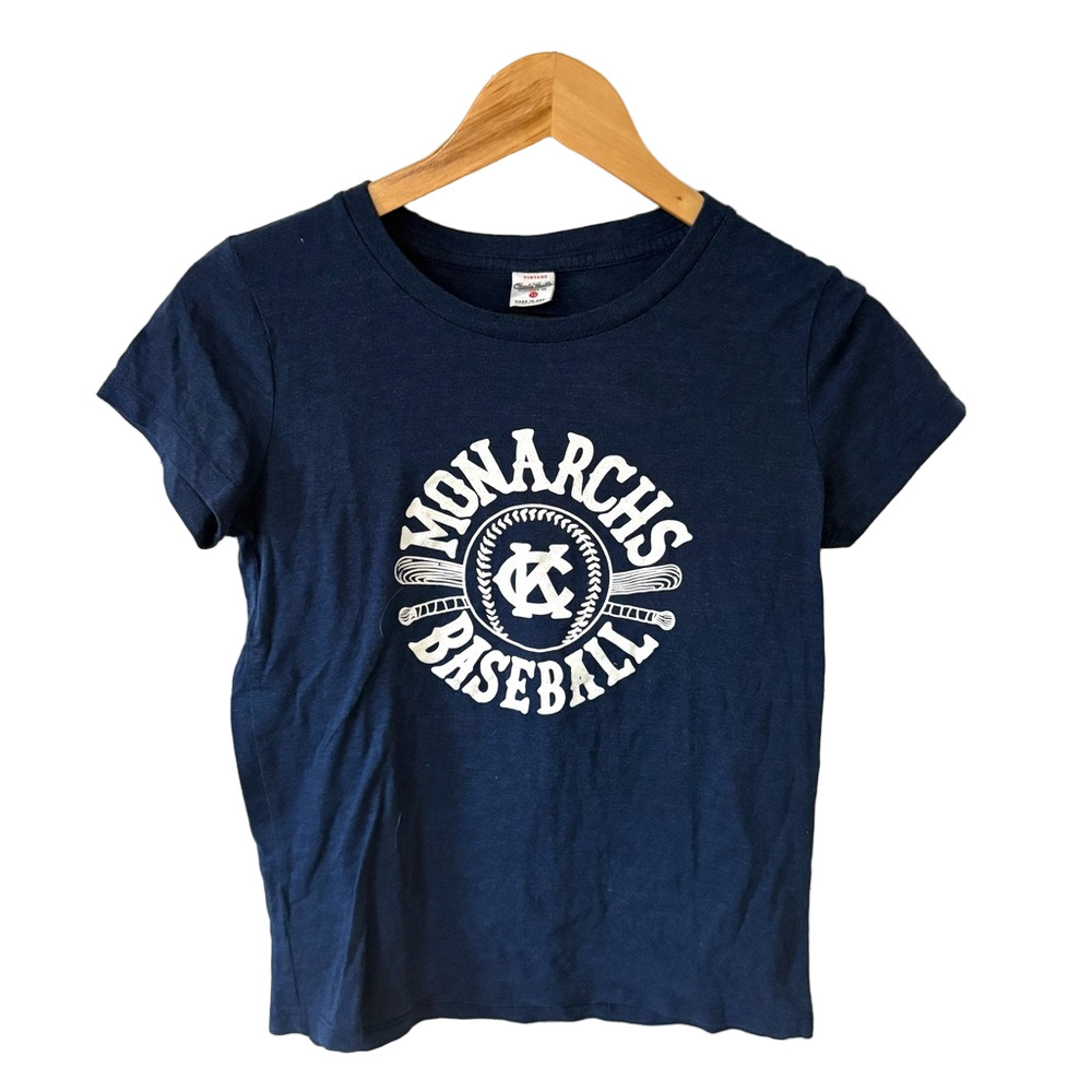 Monarchs Baseball Kids Tee in Navy